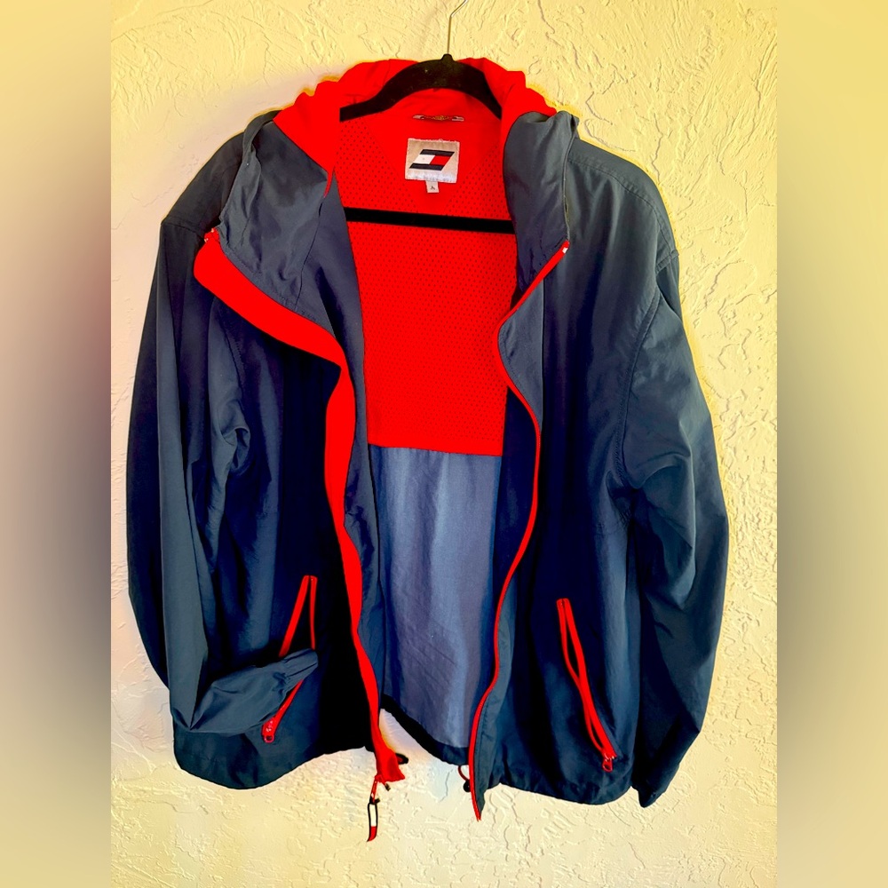 Tommy Hilfiger Navy Hooded Jacket Men’s L